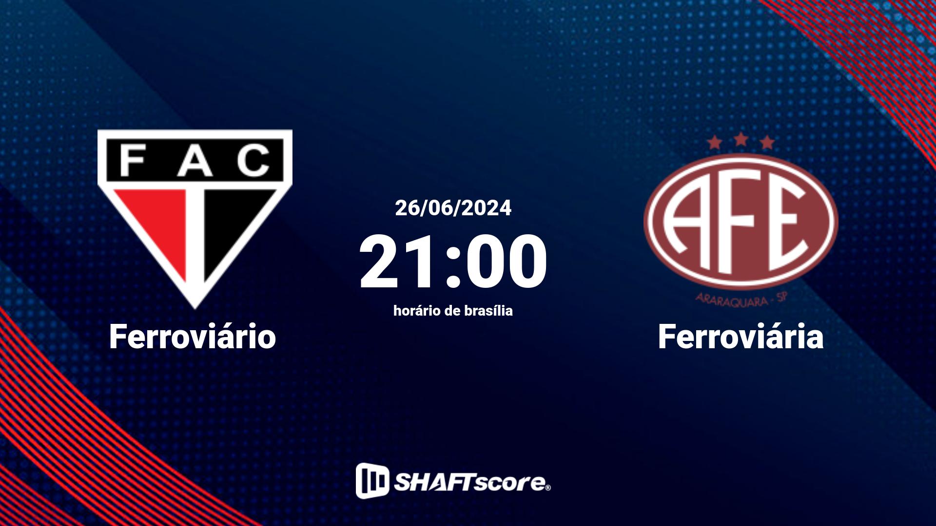 Estatísticas do jogo Ferroviário vs Ferroviária 26.06 21:00