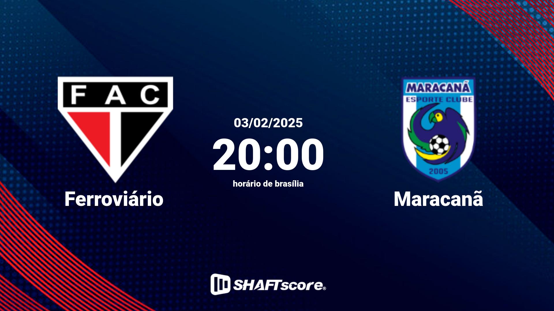 Estatísticas do jogo Ferroviário vs Maracanã 03.02 20:00