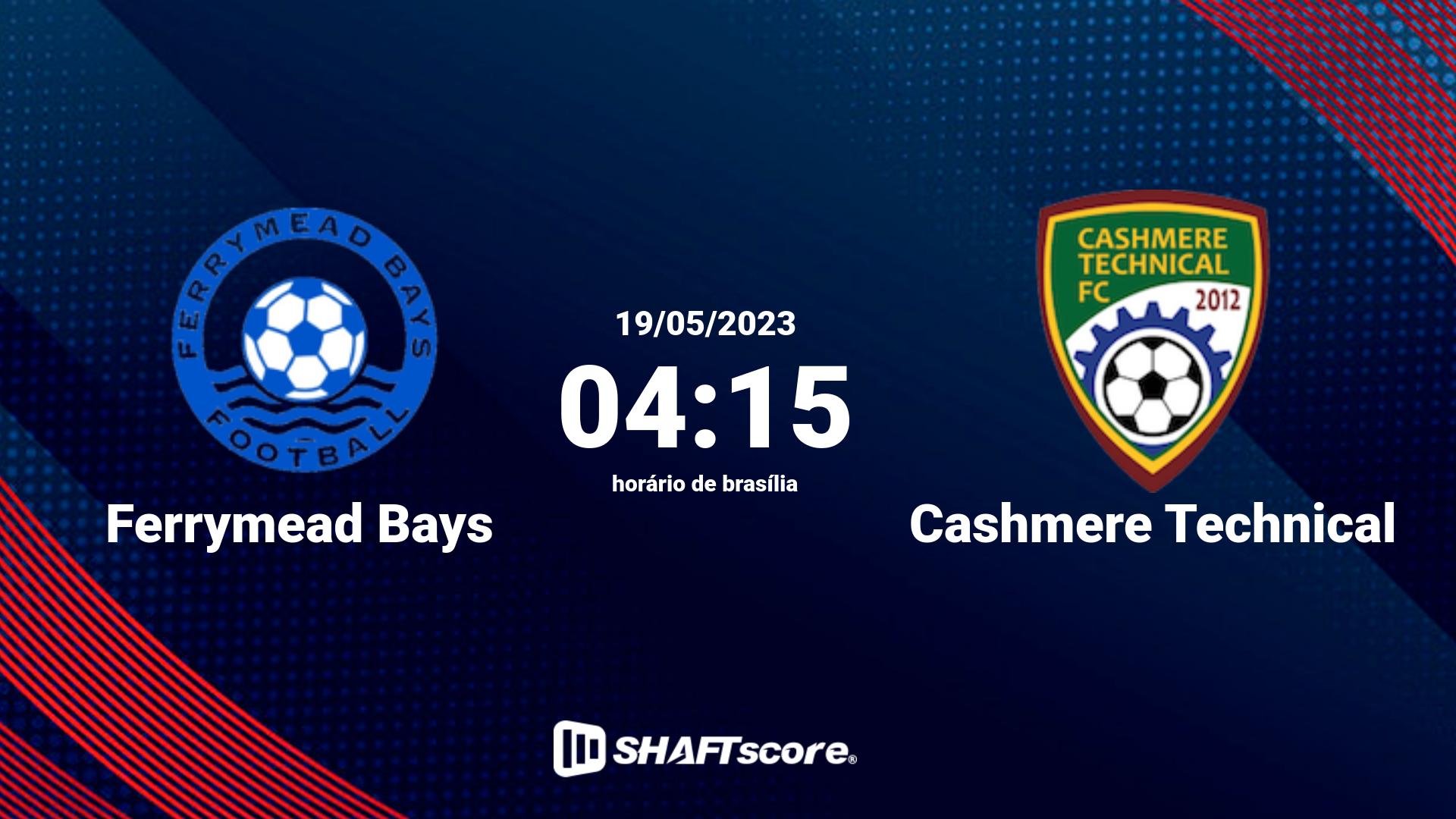 Estatísticas do jogo Ferrymead Bays vs Cashmere Technical 19.05 04:15