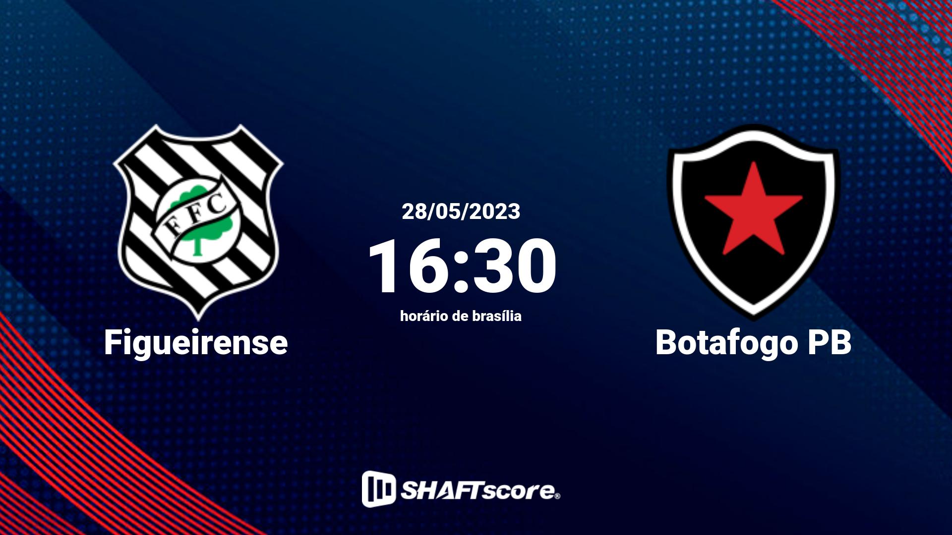 Estatísticas do jogo Figueirense vs Botafogo PB 28.05 16:30