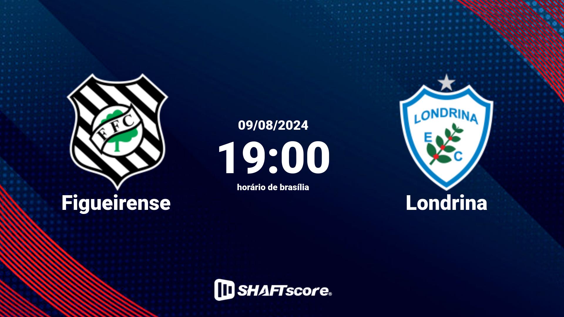 Estatísticas do jogo Figueirense vs Londrina 09.08 19:00