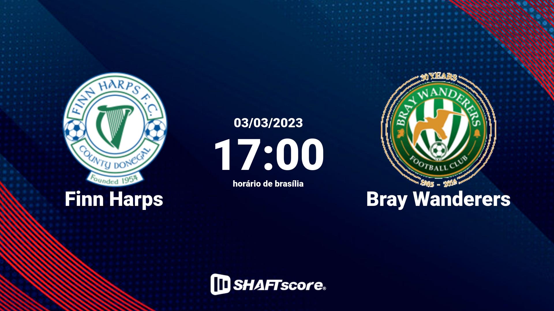 Estatísticas do jogo Finn Harps vs Bray Wanderers 03.03 17:00