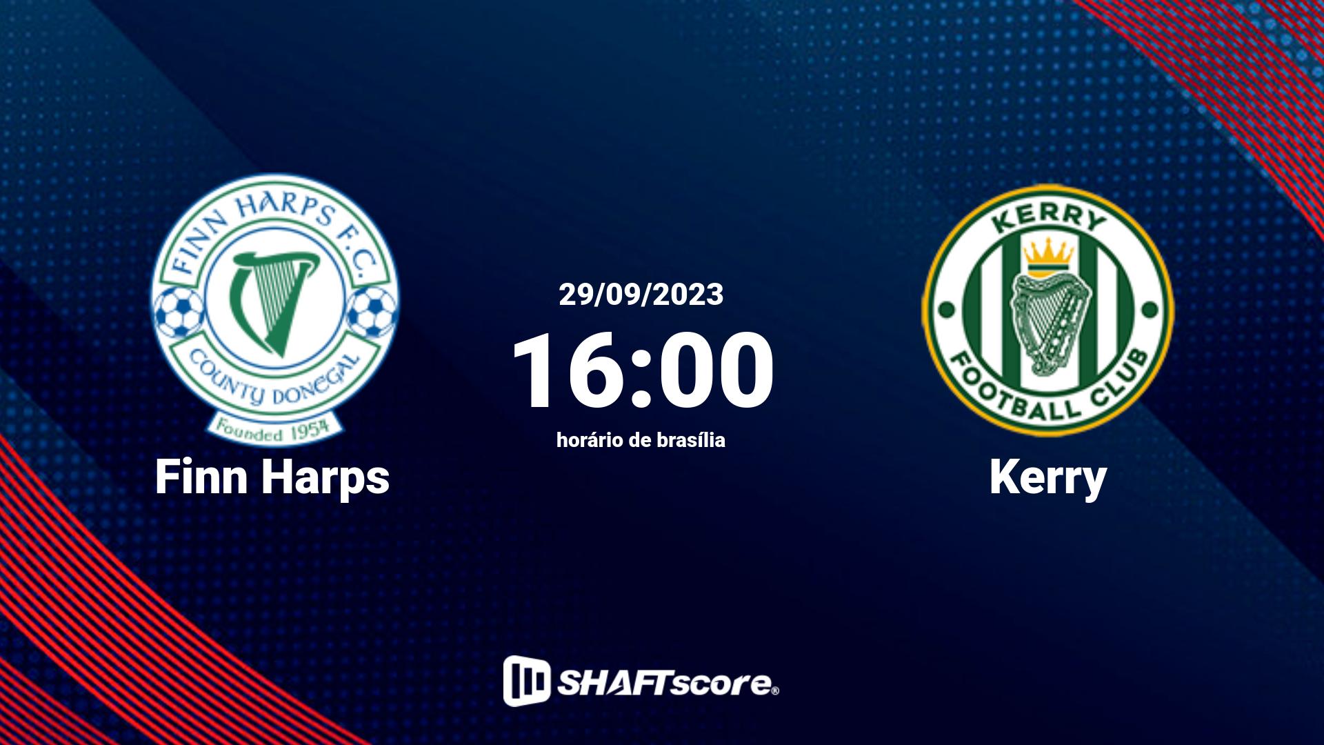 Estatísticas do jogo Finn Harps vs Kerry 29.09 16:00