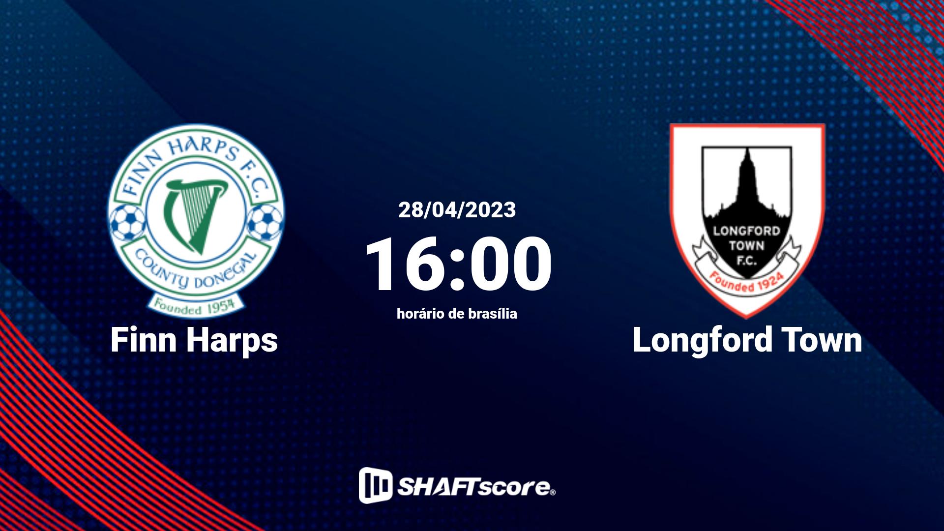 Estatísticas do jogo Finn Harps vs Longford Town 28.04 16:00