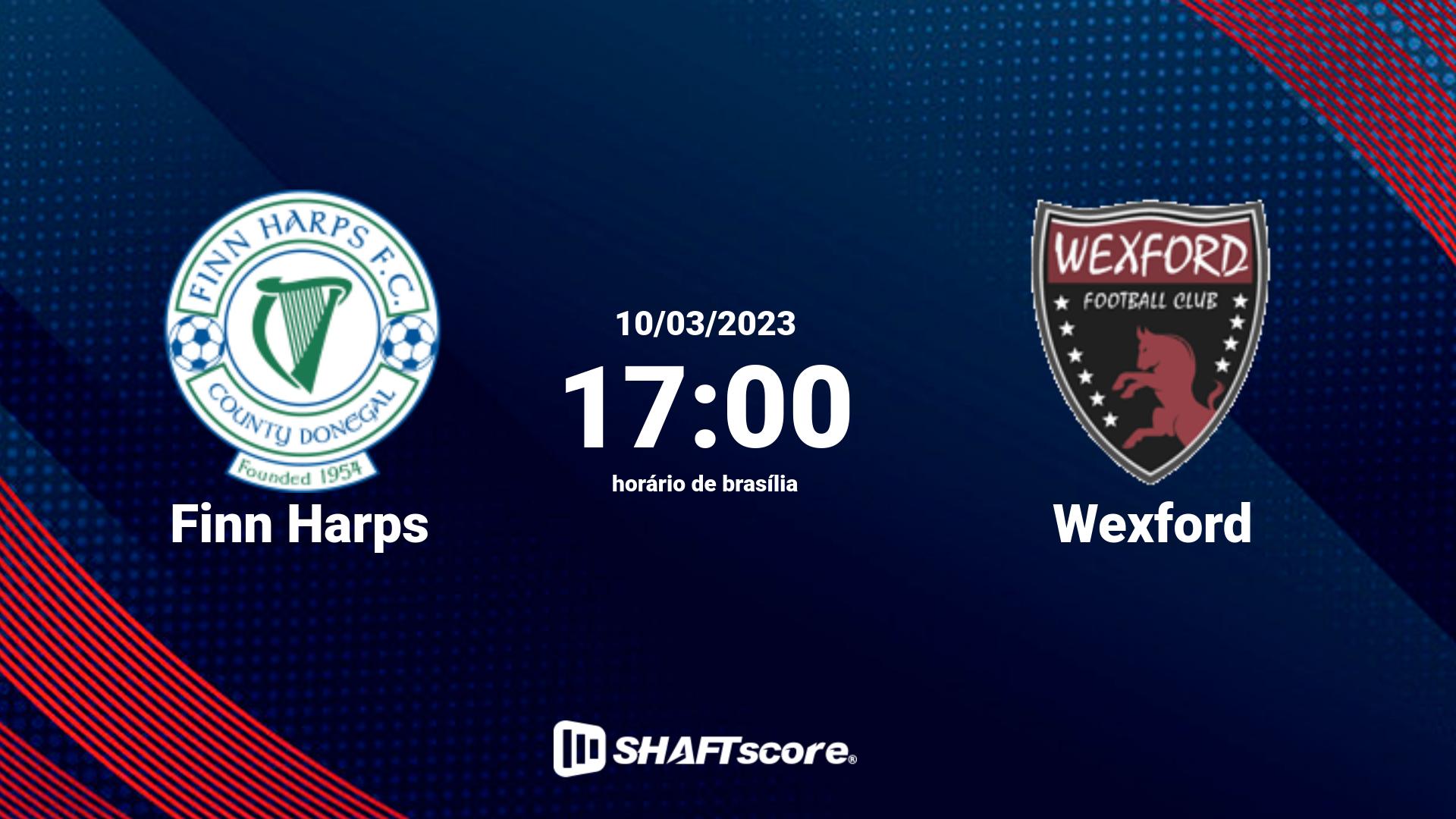 Estatísticas do jogo Finn Harps vs Wexford 10.03 17:00