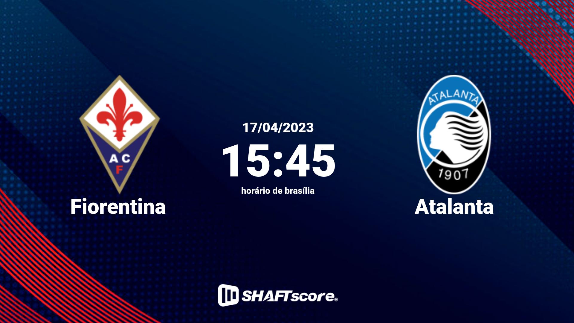 Estatísticas do jogo Fiorentina vs Atalanta 17.04 15:45