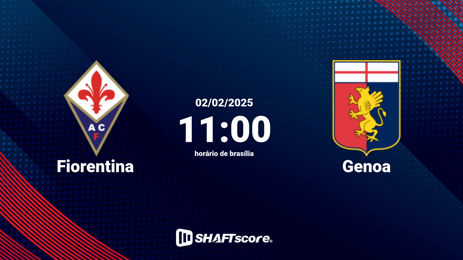 Estatísticas do jogo Fiorentina vs Genoa 02.02 11:00