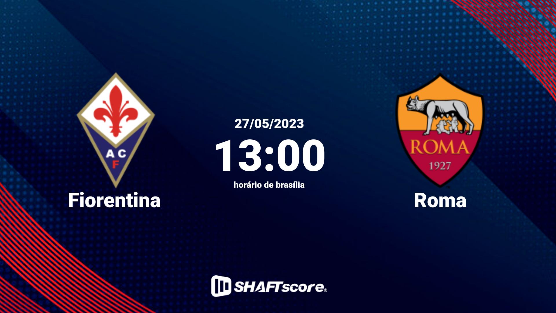 Estatísticas do jogo Fiorentina vs Roma 27.05 13:00