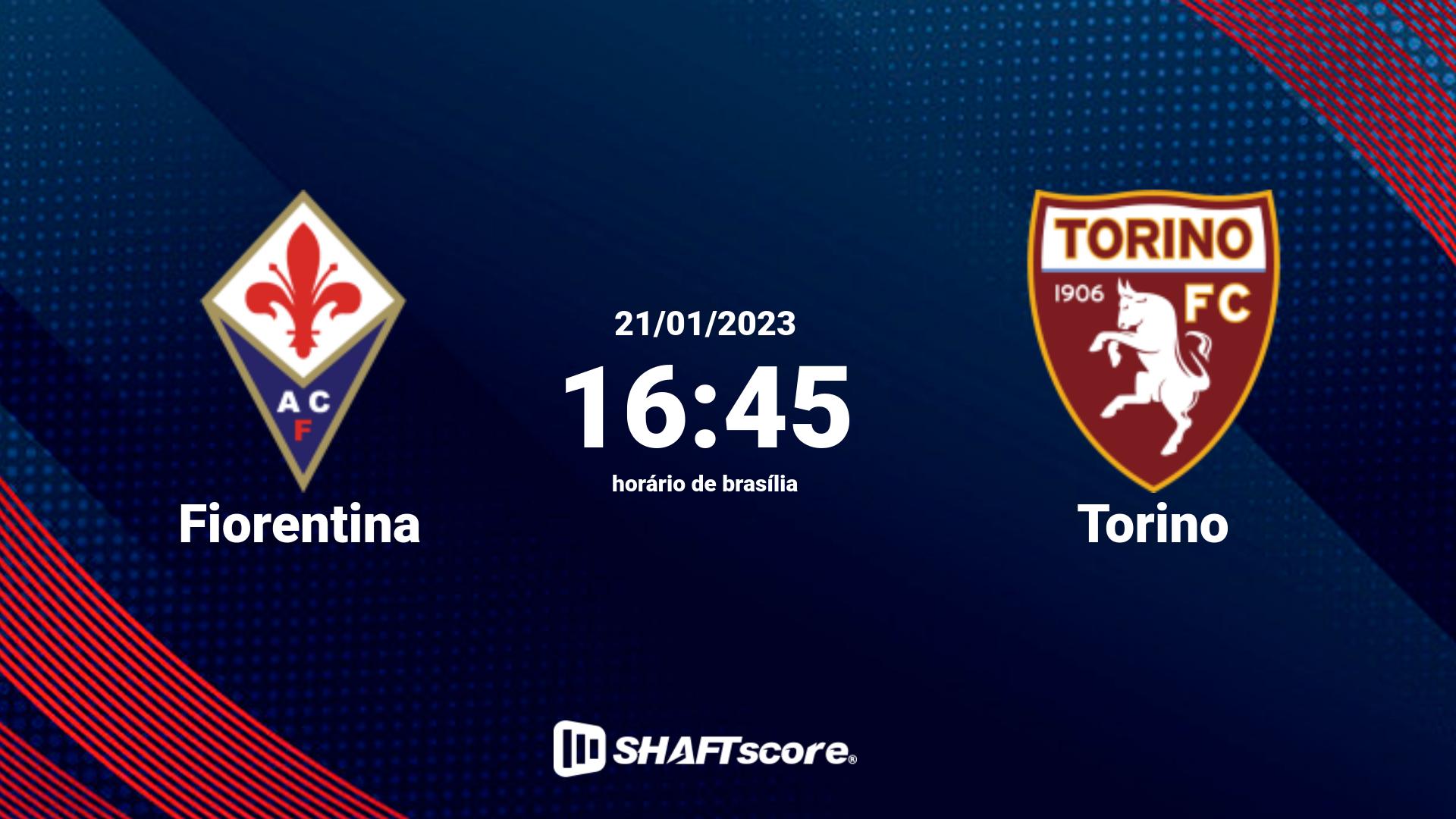 Estatísticas do jogo Fiorentina vs Torino 21.01 16:45