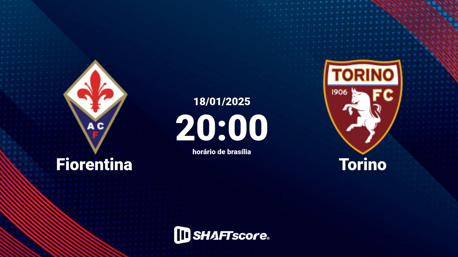 Estatísticas do jogo Fiorentina vs Torino 18.01 20:00