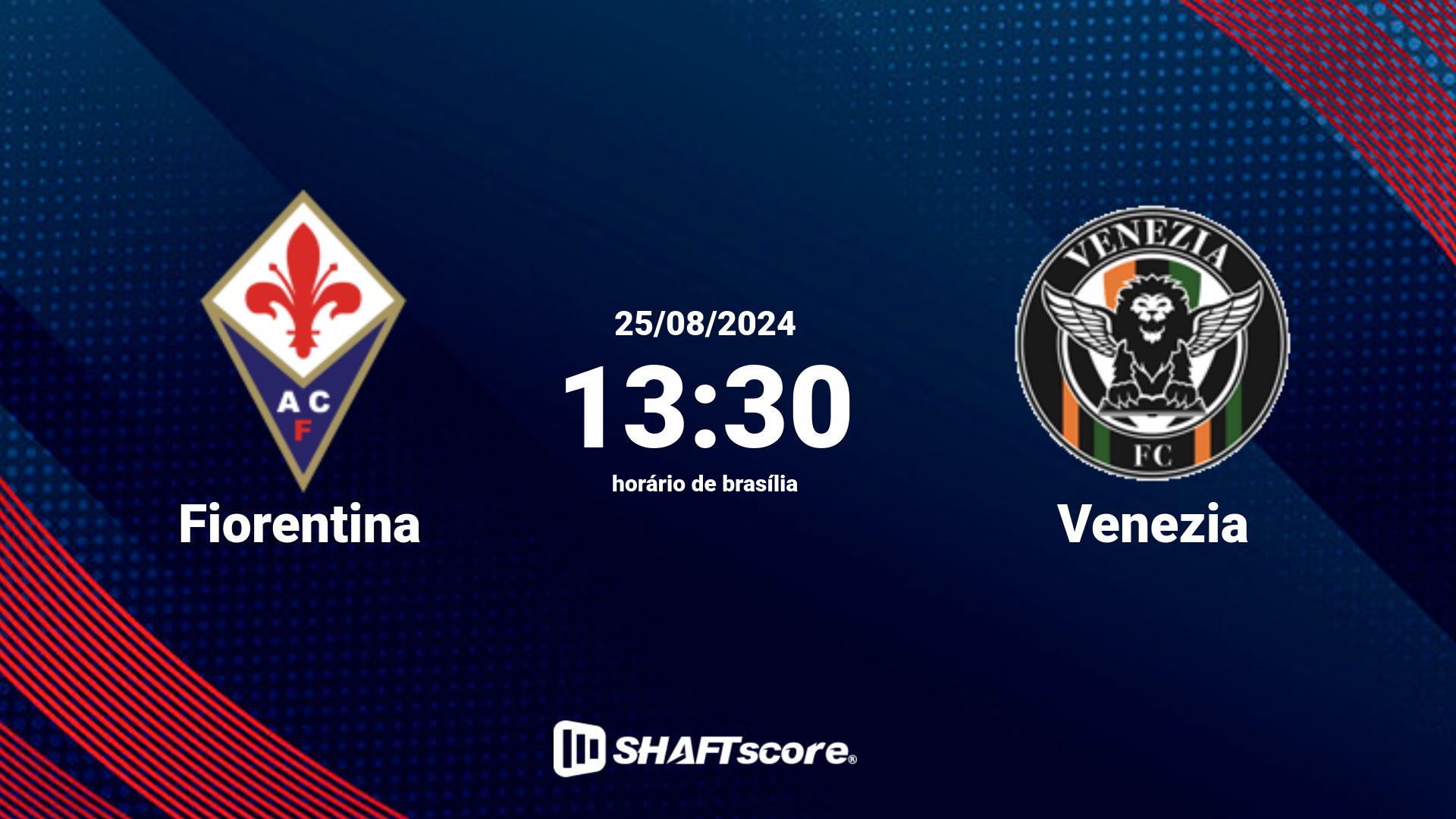 Estatísticas do jogo Fiorentina vs Venezia 25.08 13:30