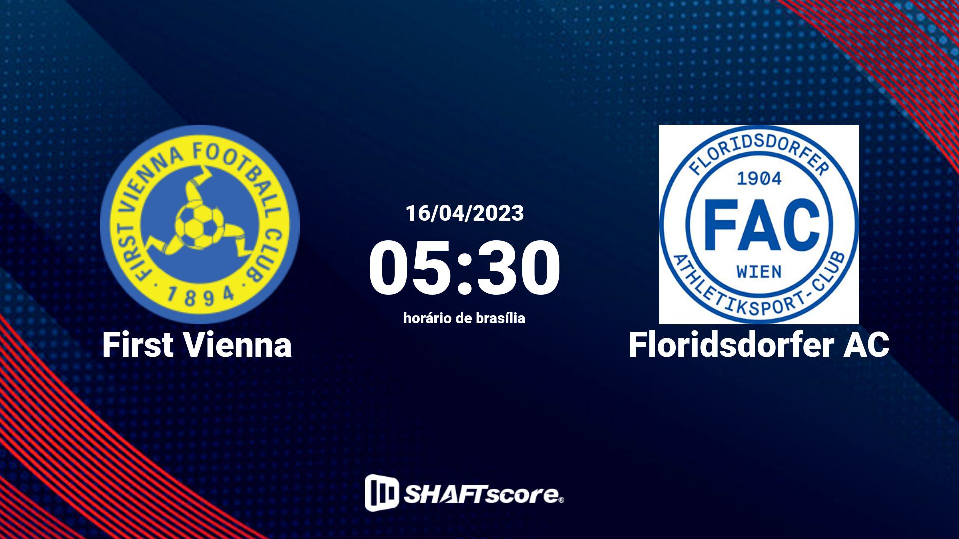 Estatísticas do jogo First Vienna vs Floridsdorfer AC 16.04 05:30
