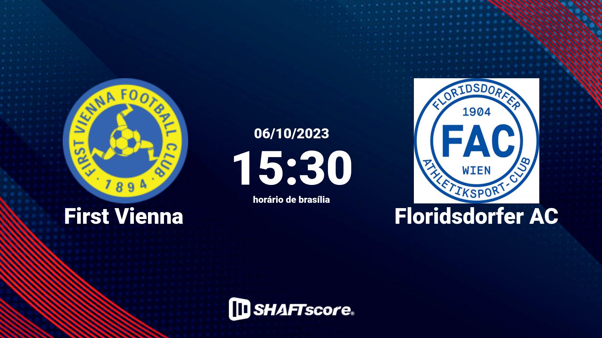 Estatísticas do jogo First Vienna vs Floridsdorfer AC 06.10 15:30
