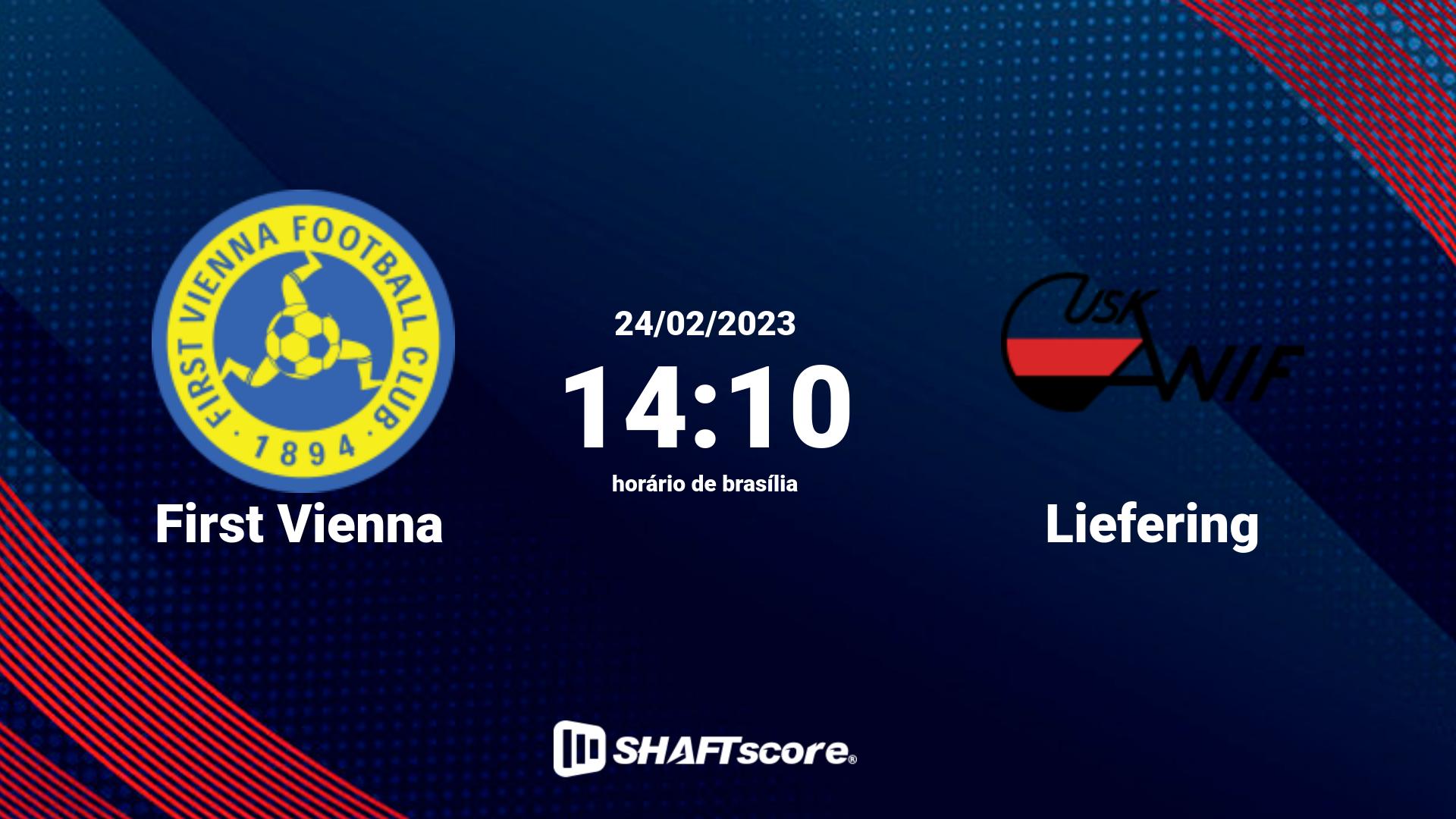 Estatísticas do jogo First Vienna vs Liefering 24.02 14:10