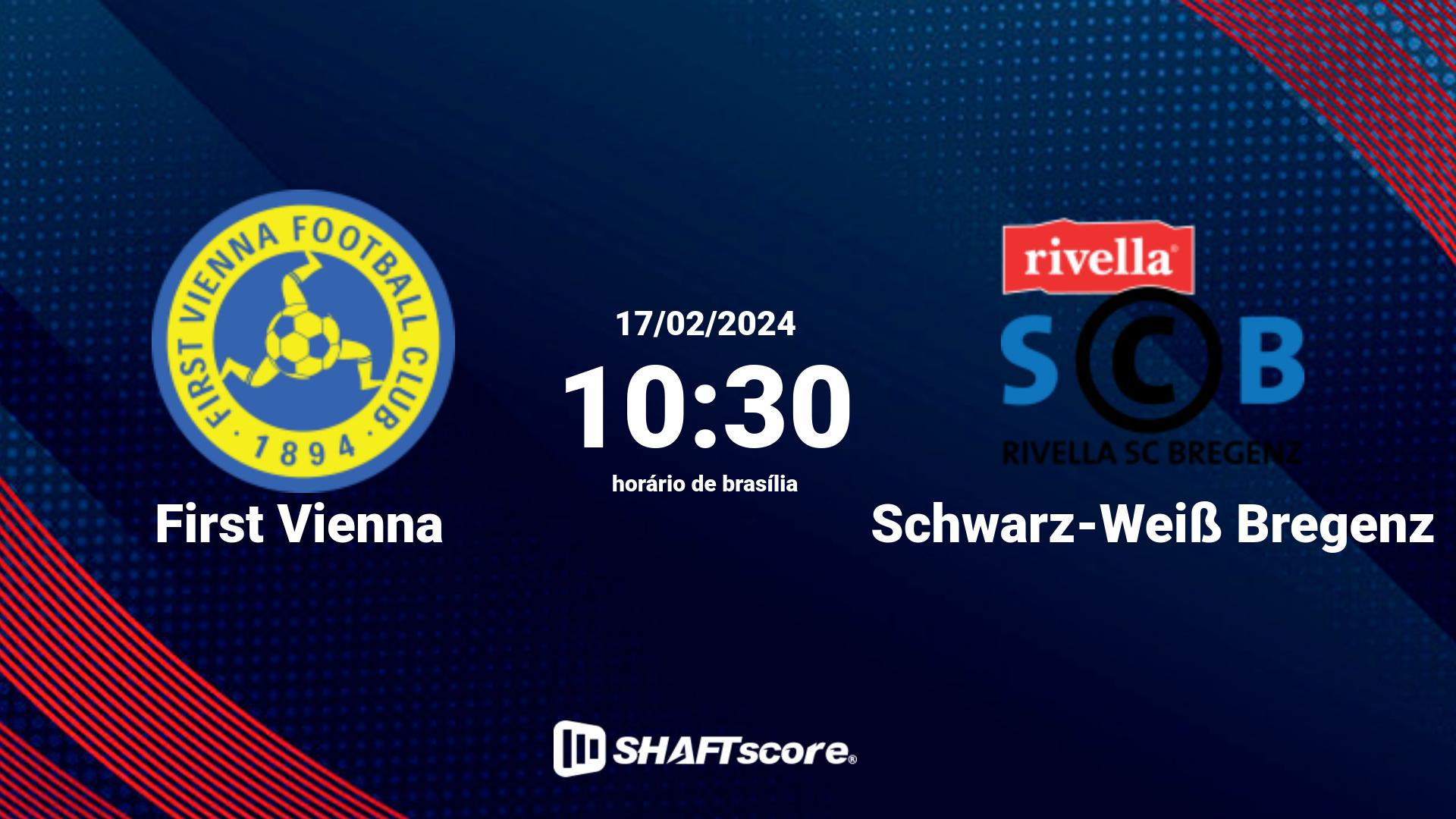 Estatísticas do jogo First Vienna vs Schwarz-Weiß Bregenz 17.02 10:30