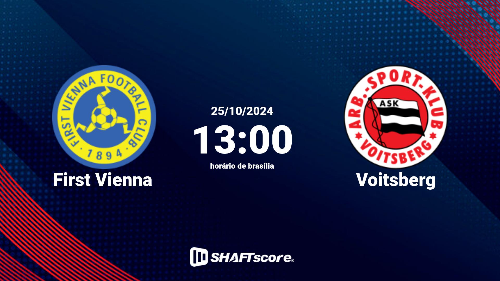 Estatísticas do jogo First Vienna vs Voitsberg 25.10 13:00