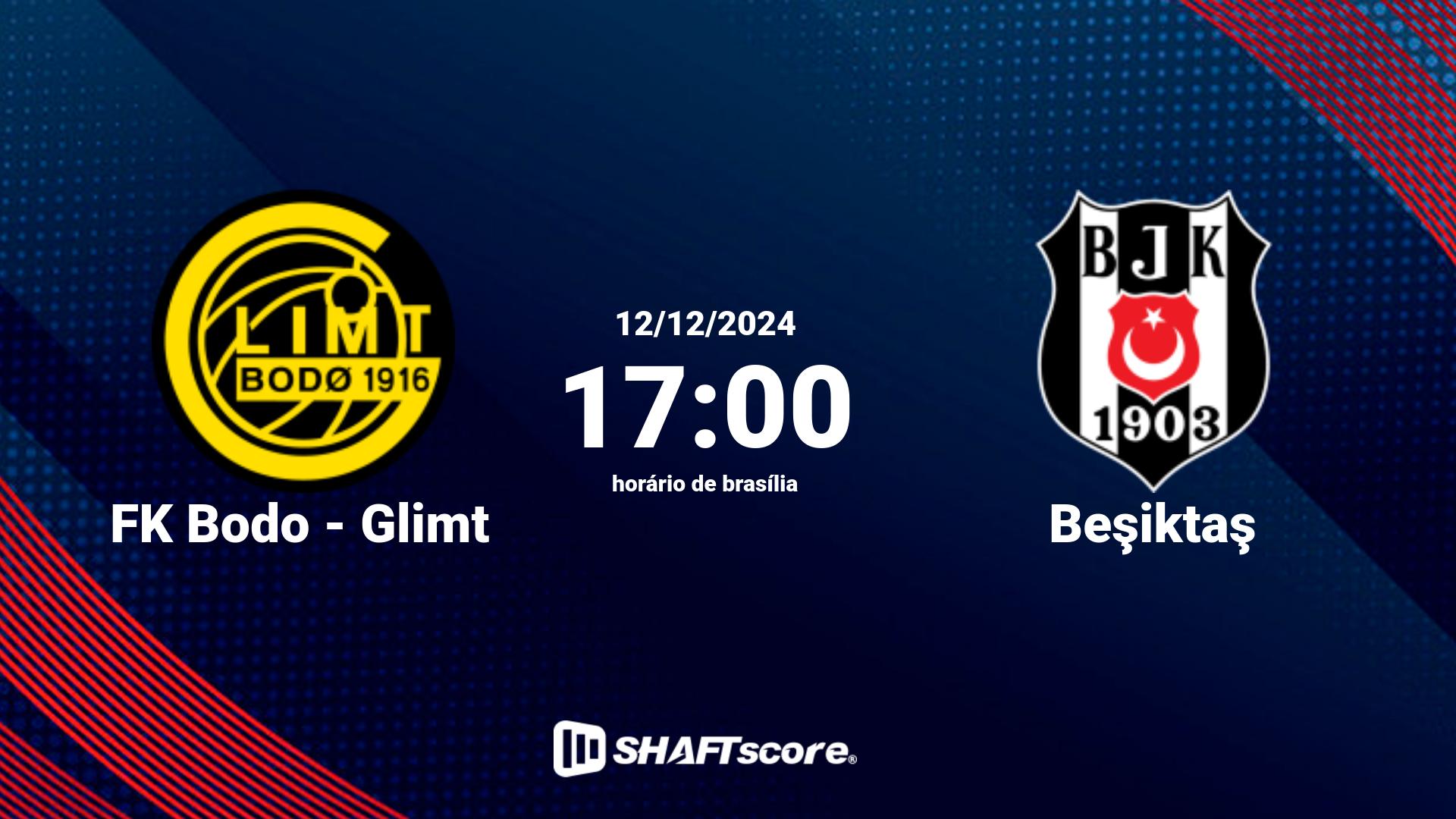 Estatísticas do jogo FK Bodo - Glimt vs Beşiktaş 12.12 17:00