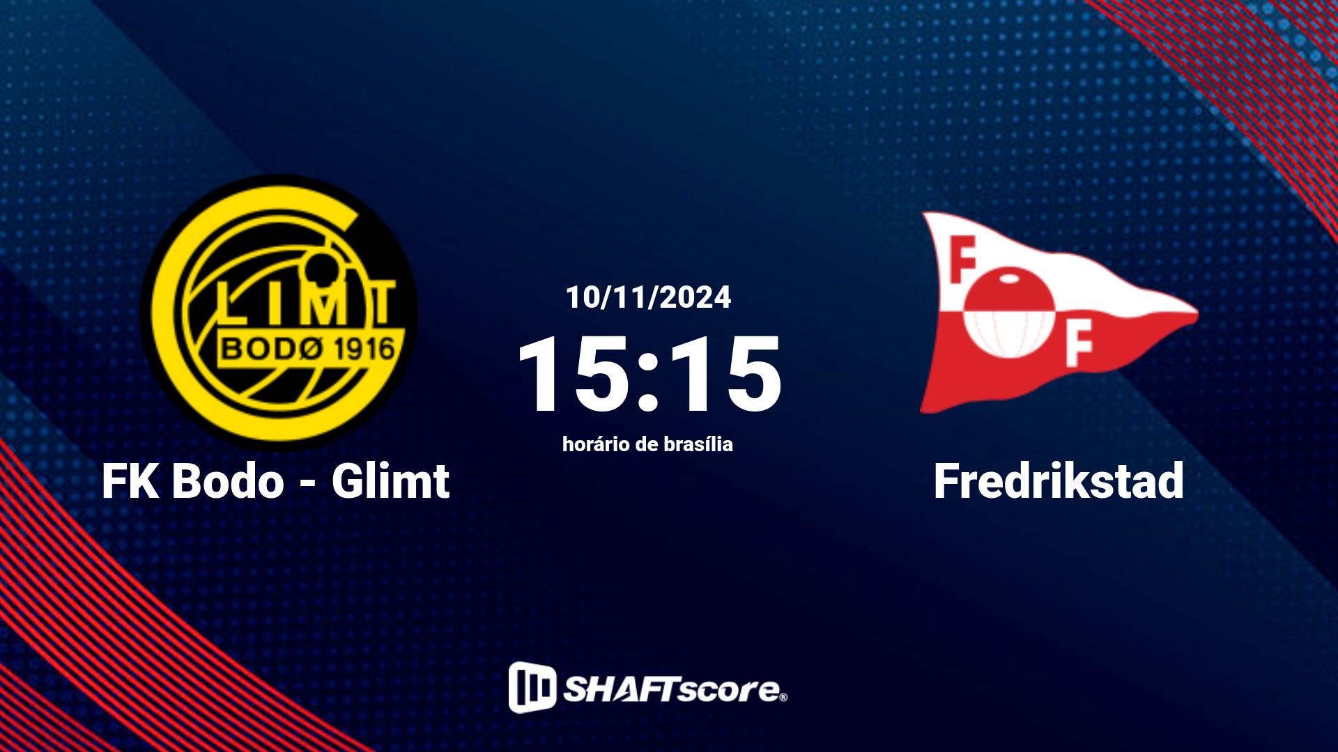 Estatísticas do jogo FK Bodo - Glimt vs Fredrikstad 10.11 15:15