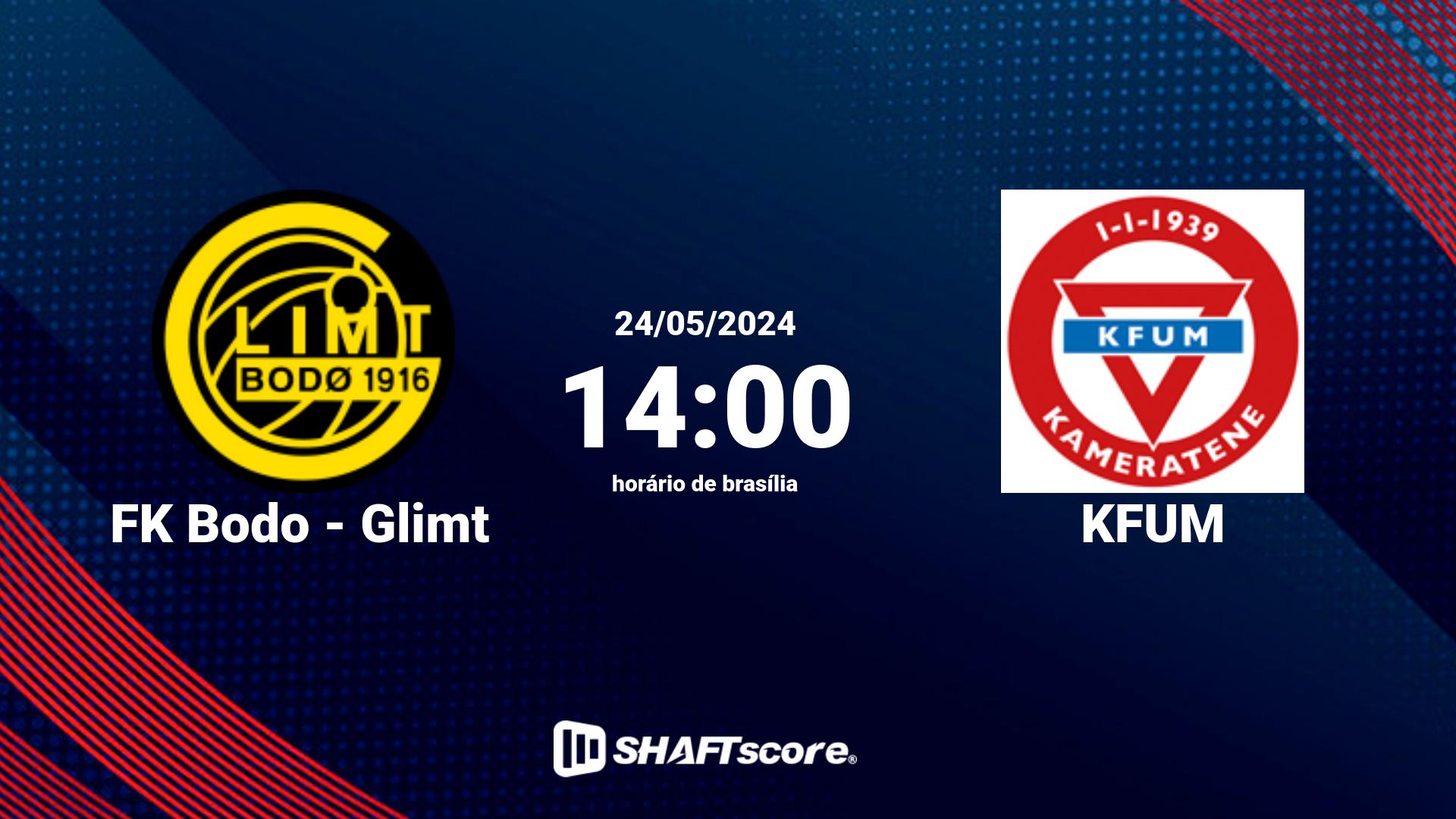 Estatísticas do jogo FK Bodo - Glimt vs KFUM 24.05 14:00