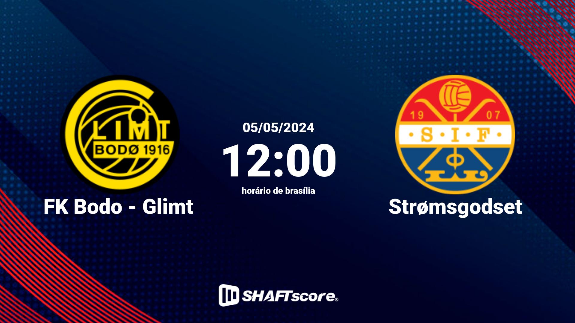 Estatísticas do jogo FK Bodo - Glimt vs Strømsgodset 05.05 12:00