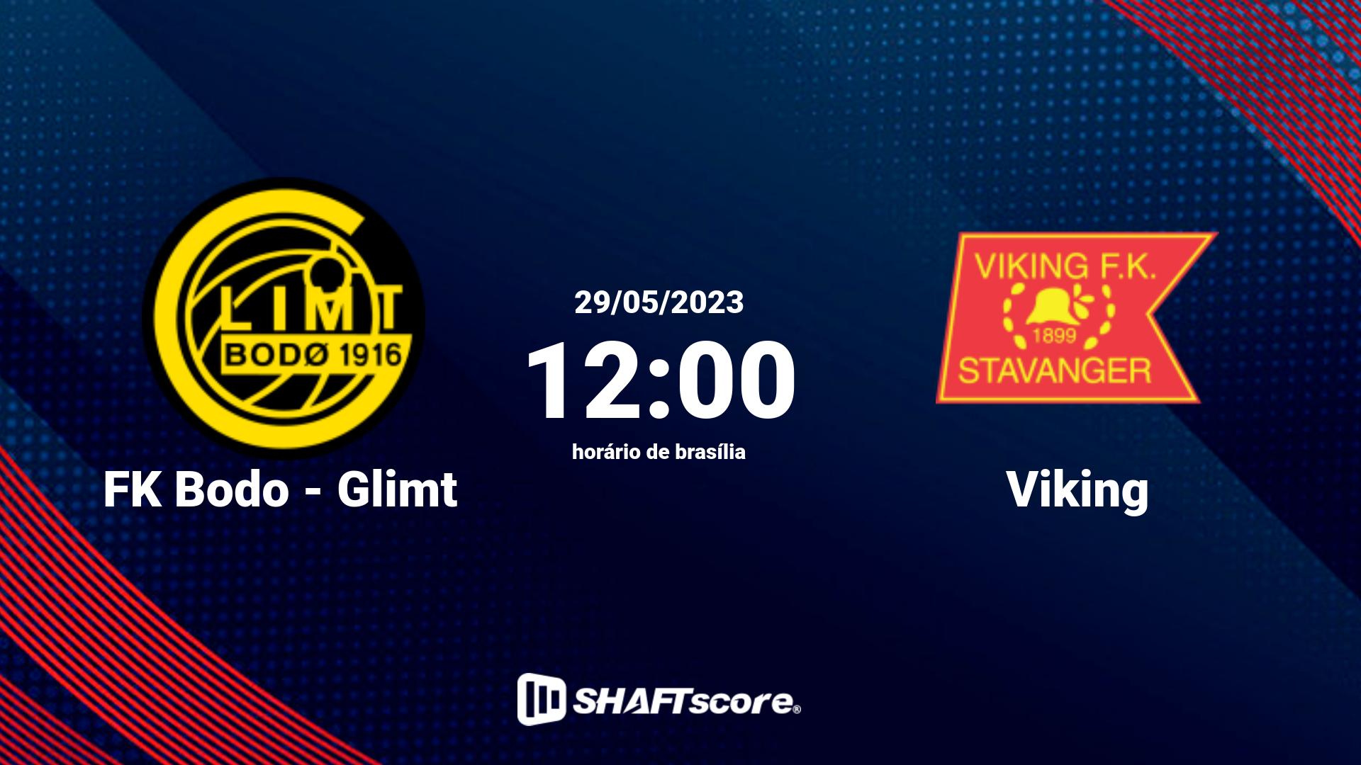 Estatísticas do jogo FK Bodo - Glimt vs Viking 29.05 12:00