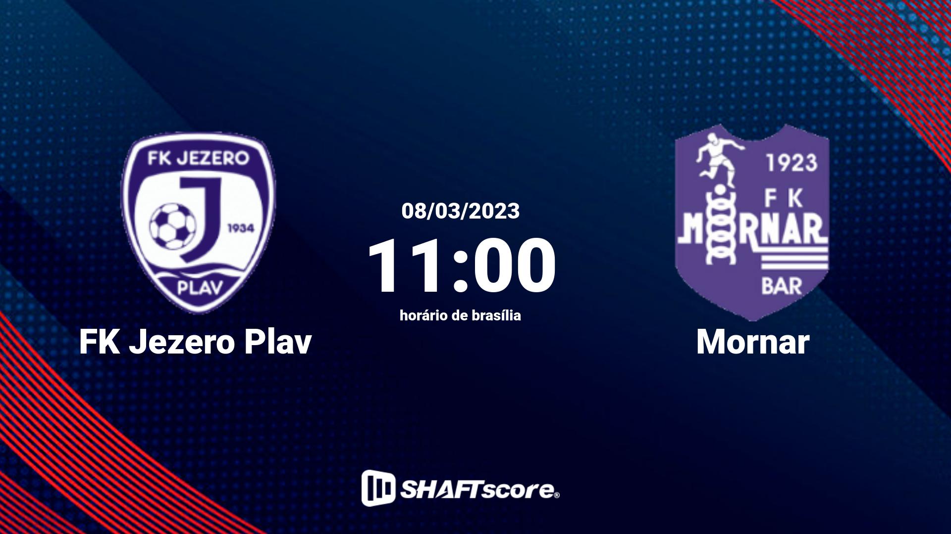 Estatísticas do jogo FK Jezero Plav vs Mornar 08.03 11:00