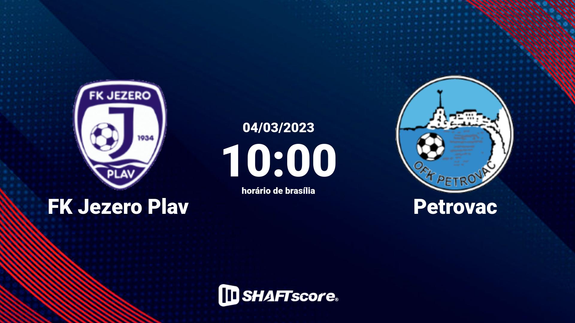 Estatísticas do jogo FK Jezero Plav vs Petrovac 04.03 10:00