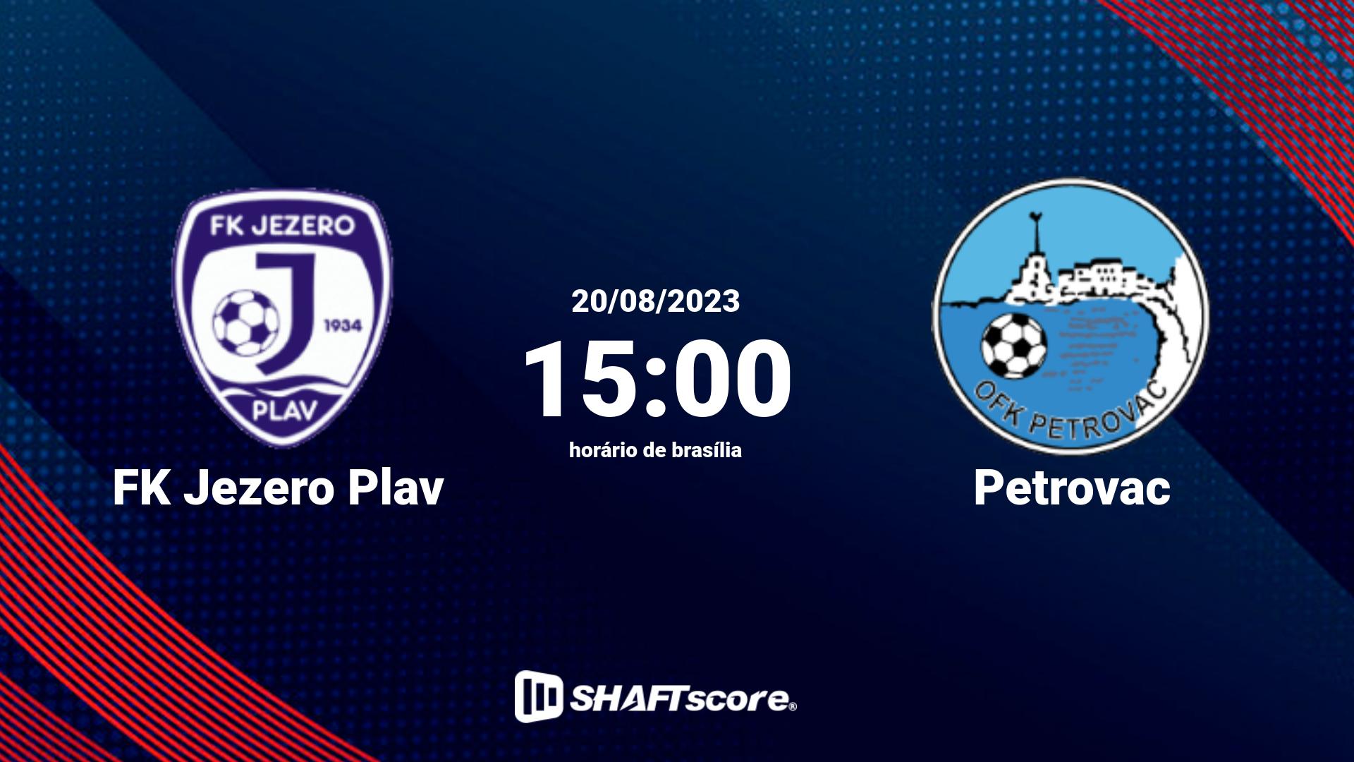 Estatísticas do jogo FK Jezero Plav vs Petrovac 20.08 15:00