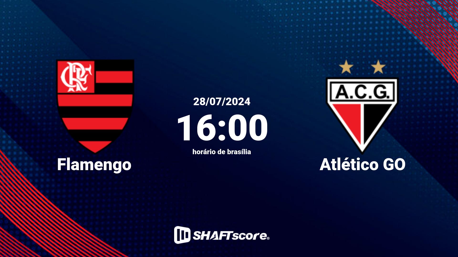 Estatísticas do jogo Flamengo vs Atlético GO 28.07 16:00