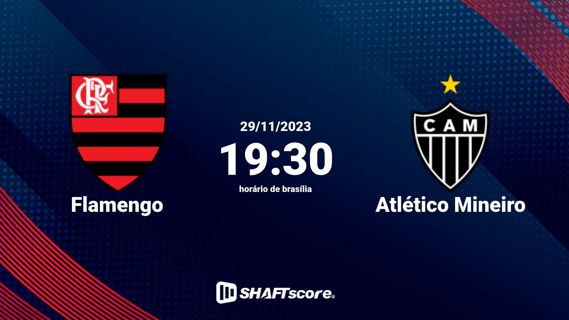 Estatísticas do jogo Flamengo vs Atlético Mineiro 29.11 19:30