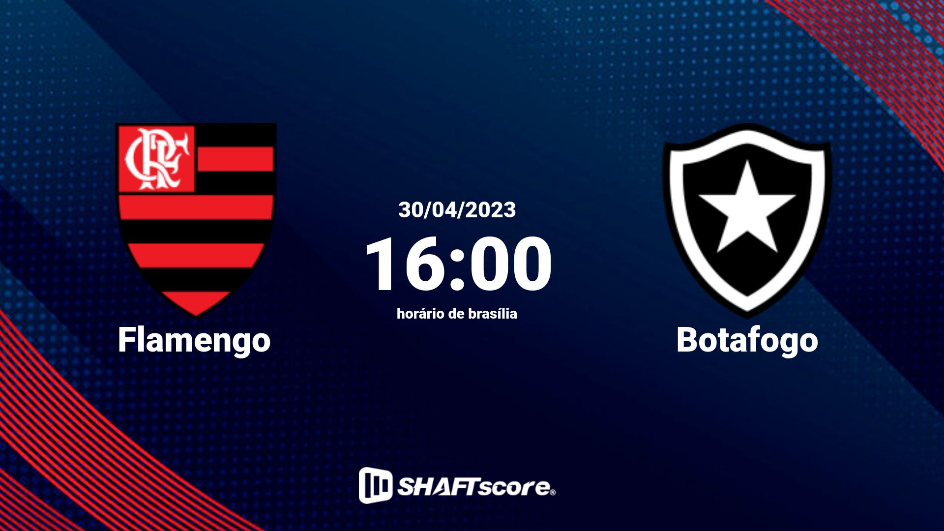 Estatísticas do jogo Flamengo vs Botafogo 30.04 16:00