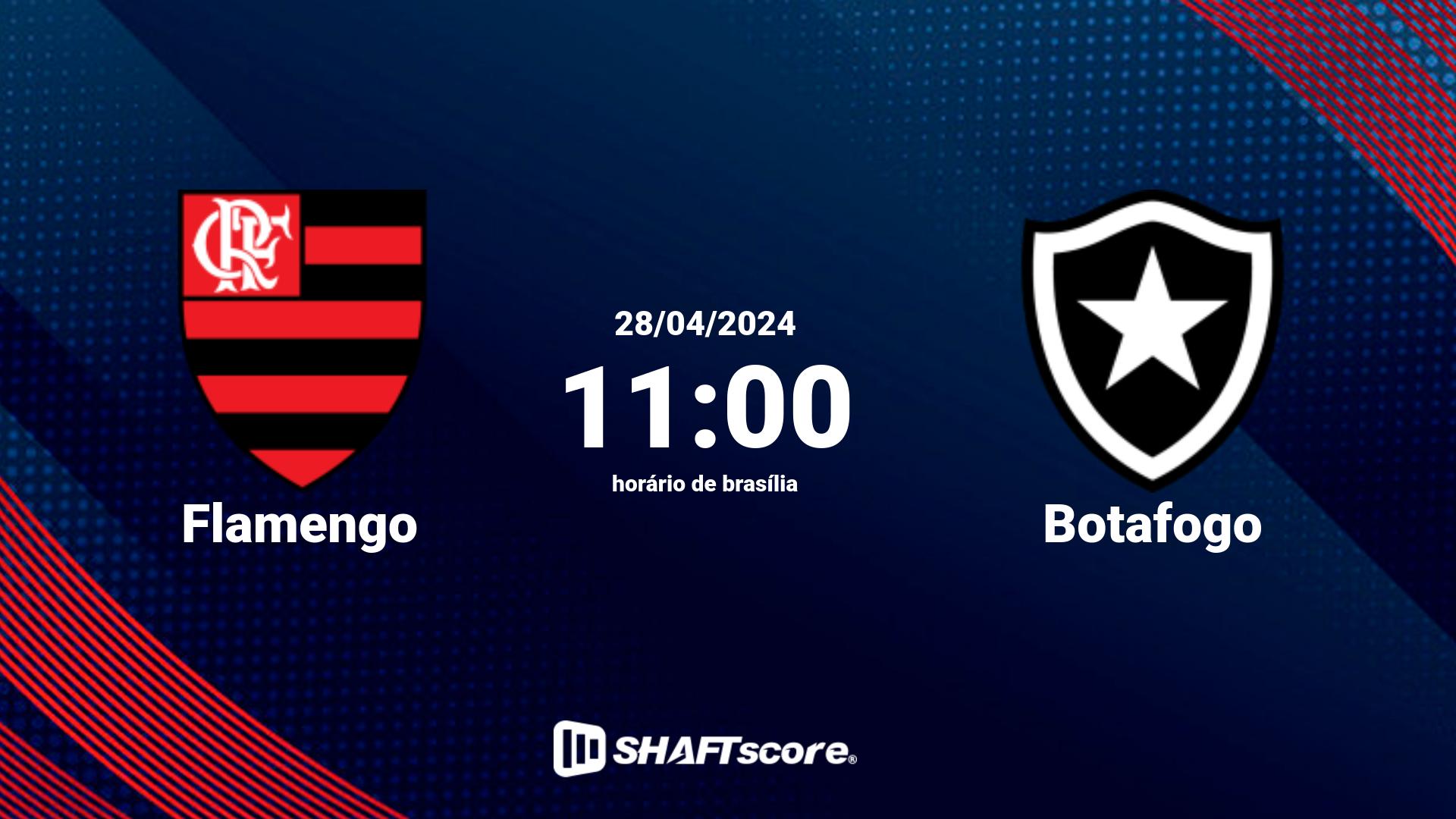 Estatísticas do jogo Flamengo vs Botafogo 28.04 11:00