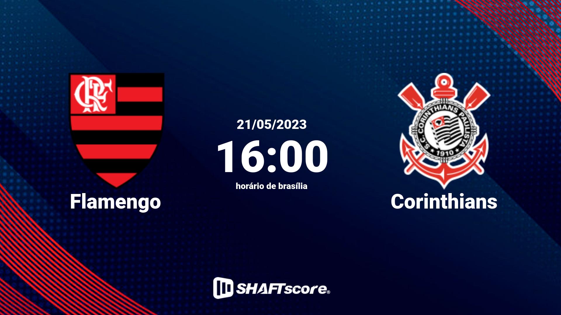 Estatísticas do jogo Flamengo vs Corinthians 21.05 16:00