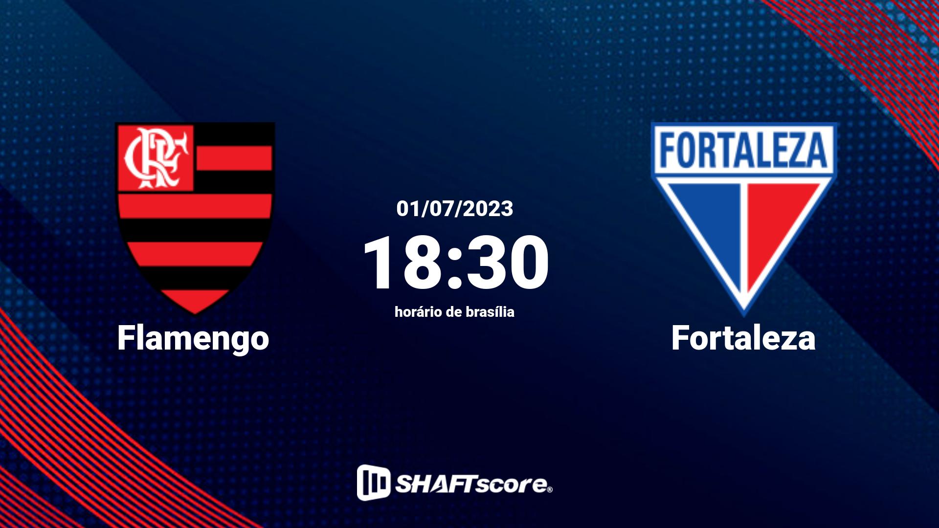 Estatísticas do jogo Flamengo vs Fortaleza 01.07 18:30