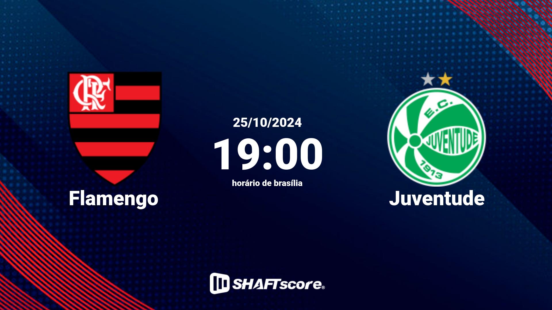 Estatísticas do jogo Flamengo vs Juventude 26.10 16:30