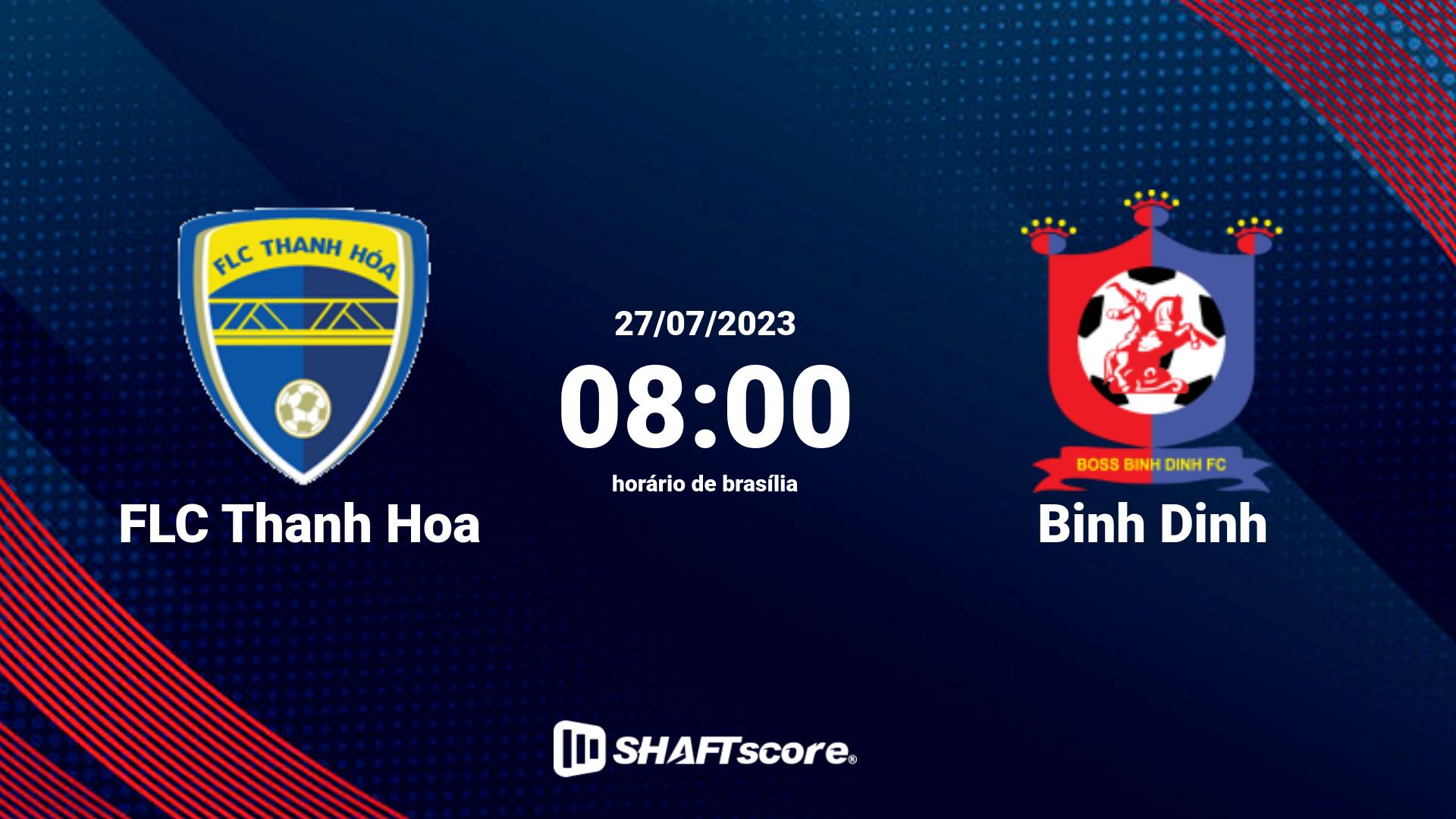 Estatísticas do jogo FLC Thanh Hoa vs Binh Dinh 27.07 08:00