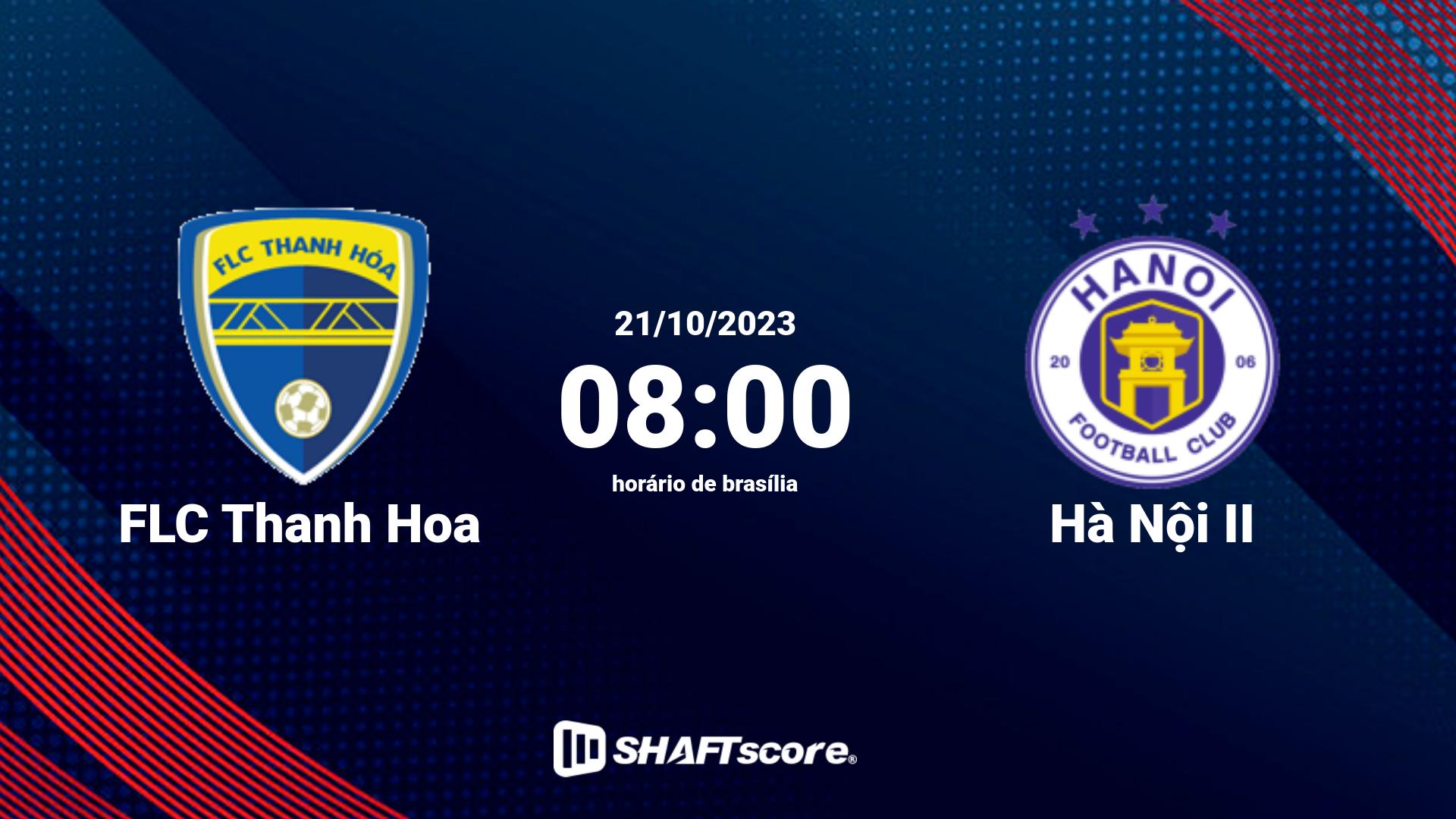 Estatísticas do jogo FLC Thanh Hoa vs Hà Nội II 21.10 08:00