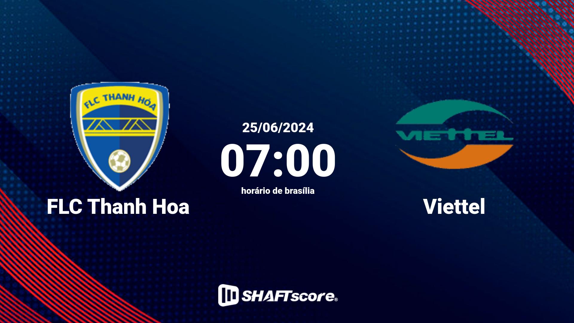 Estatísticas do jogo FLC Thanh Hoa vs Viettel 25.06 07:00