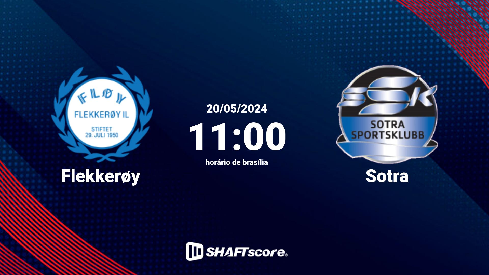 Estatísticas do jogo Flekkerøy vs Sotra 20.05 11:00