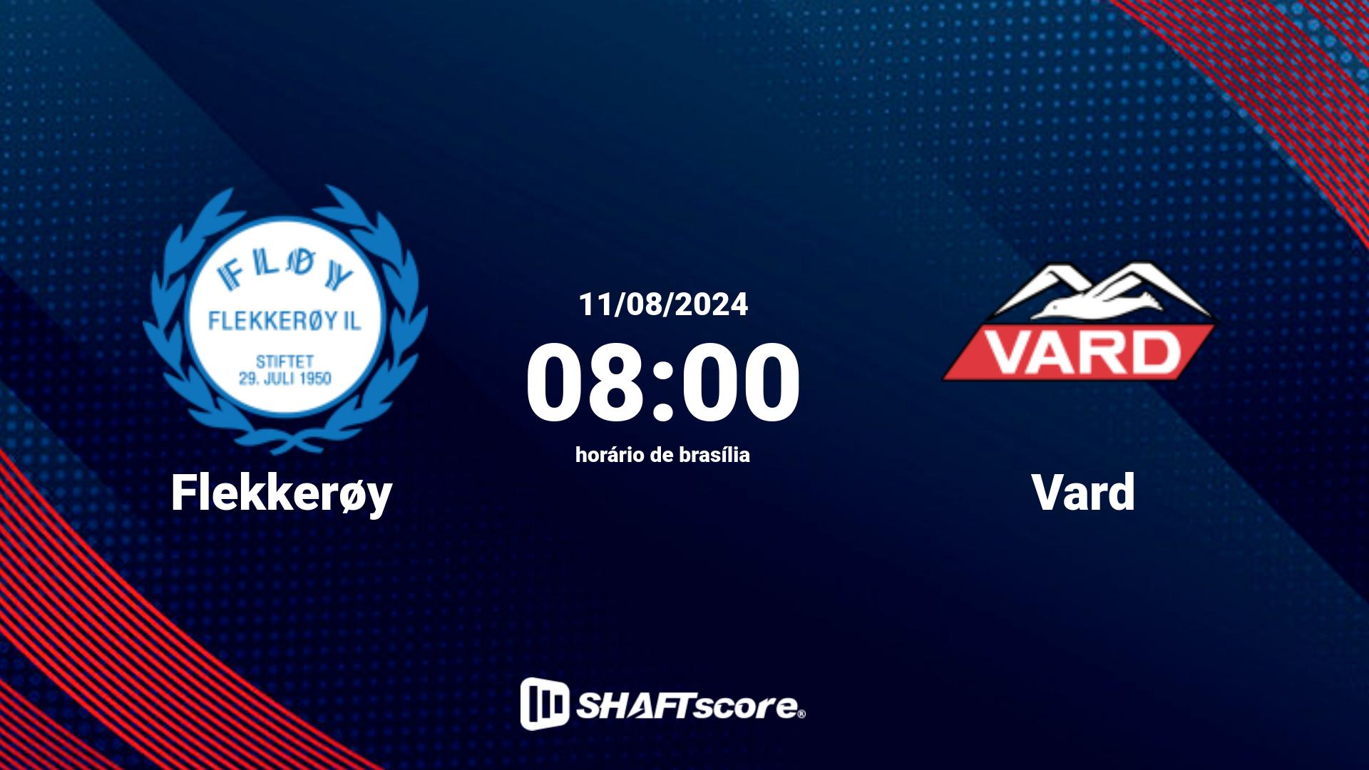 Estatísticas do jogo Flekkerøy vs Vard 11.08 08:00