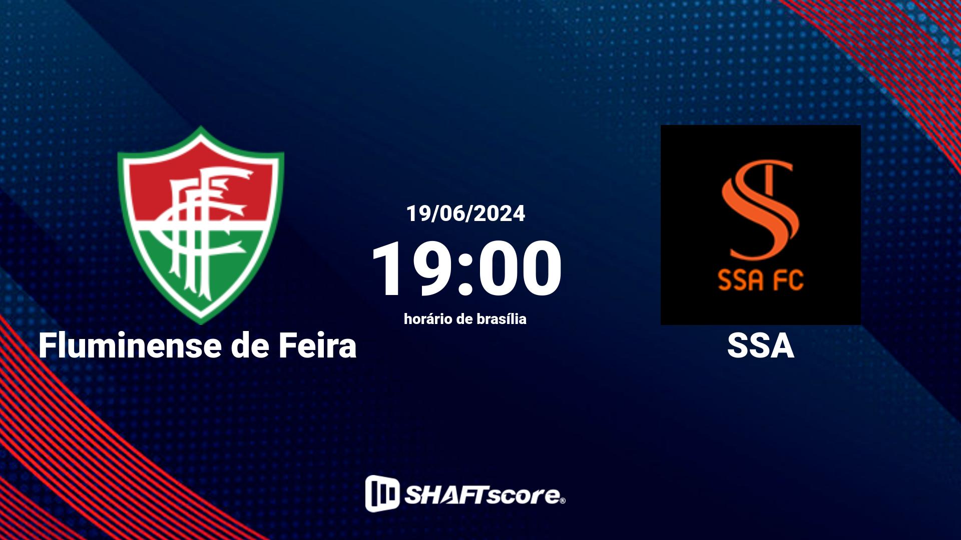 Estatísticas do jogo Fluminense de Feira vs SSA 19.06 19:00