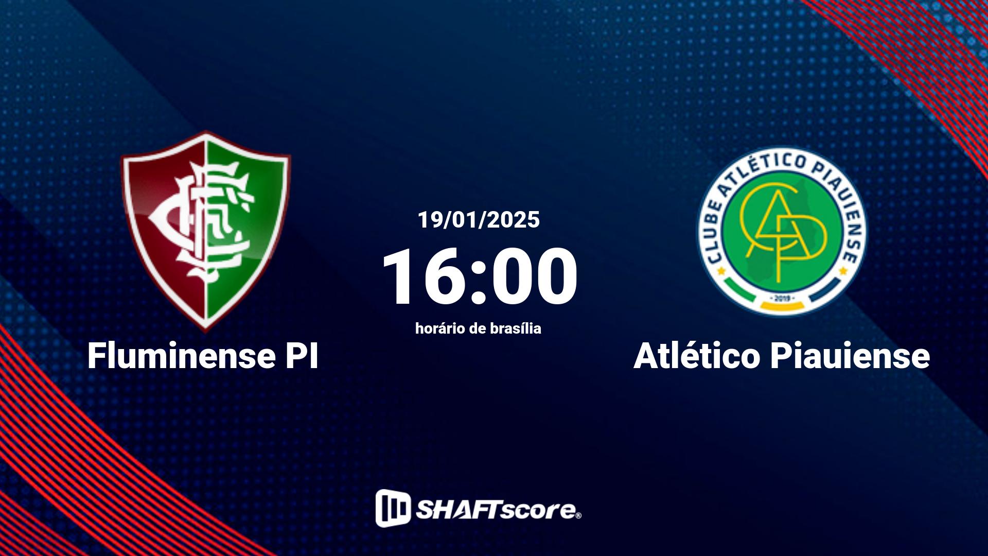 Estatísticas do jogo Fluminense PI vs Atlético Piauiense 19.01 16:00