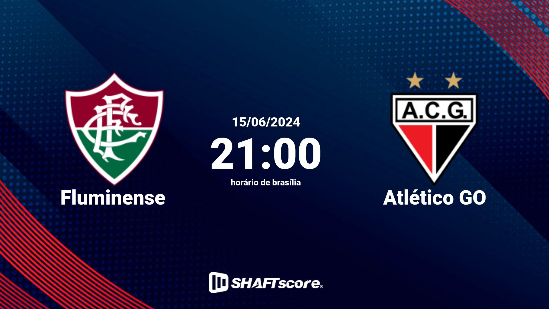 Estatísticas do jogo Fluminense vs Atlético GO 15.06 21:00