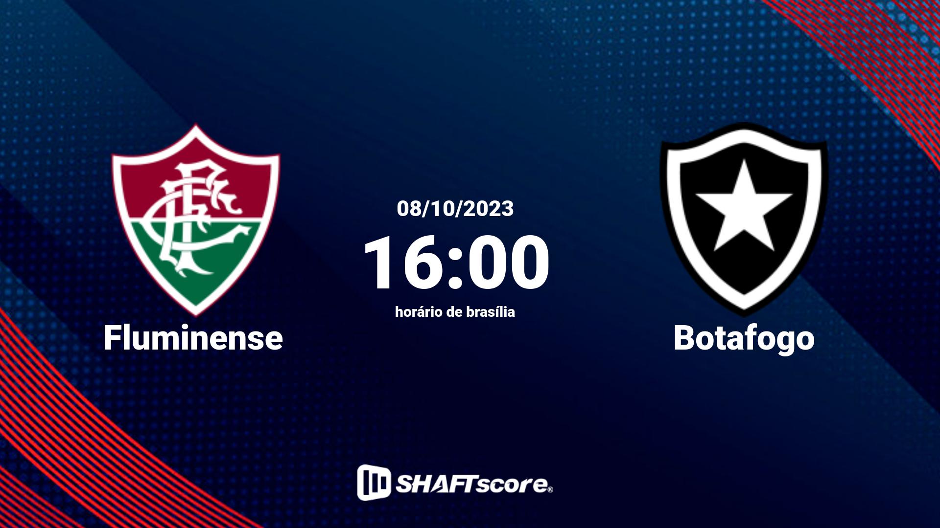 Estatísticas do jogo Fluminense vs Botafogo 08.10 16:00