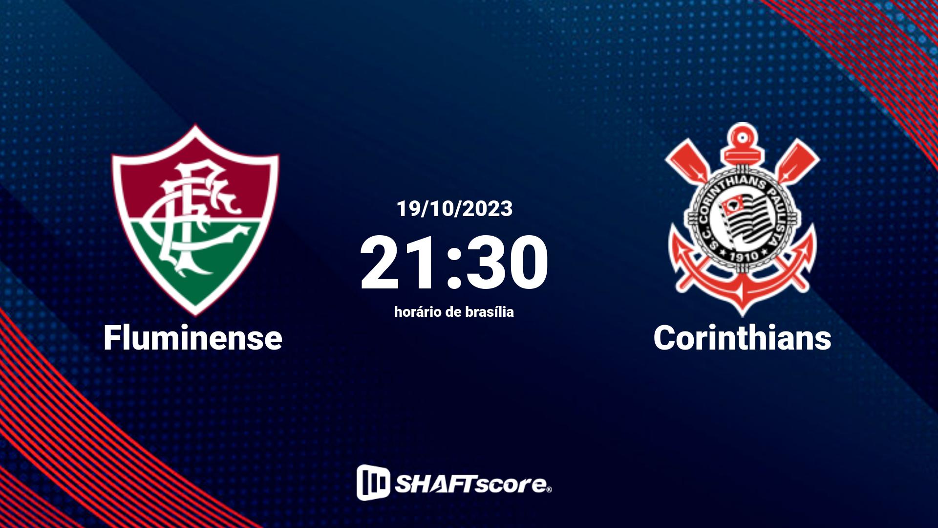 Estatísticas do jogo Fluminense vs Corinthians 19.10 21:30