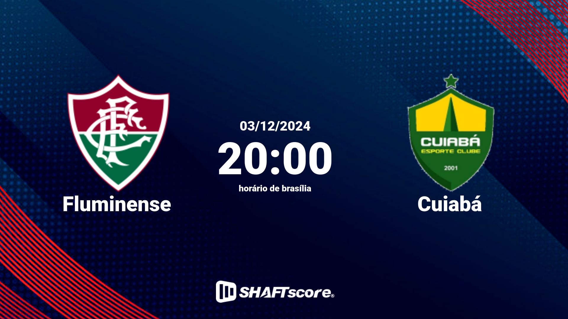 Estatísticas do jogo Fluminense vs Cuiabá 03.12 20:00