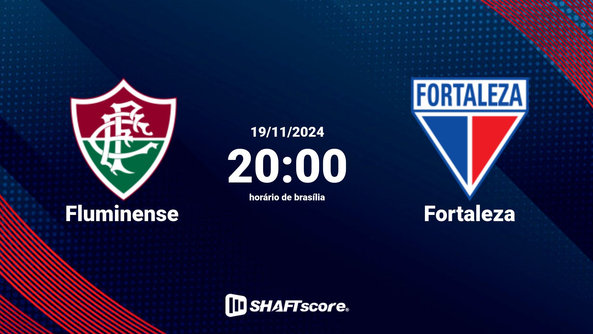 Estatísticas do jogo Fluminense vs Fortaleza 19.11 20:00