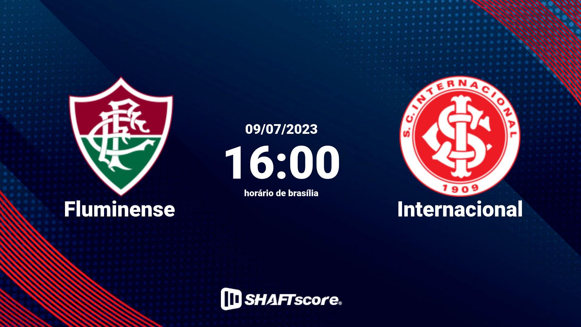 Estatísticas do jogo Fluminense vs Internacional 09.07 16:00