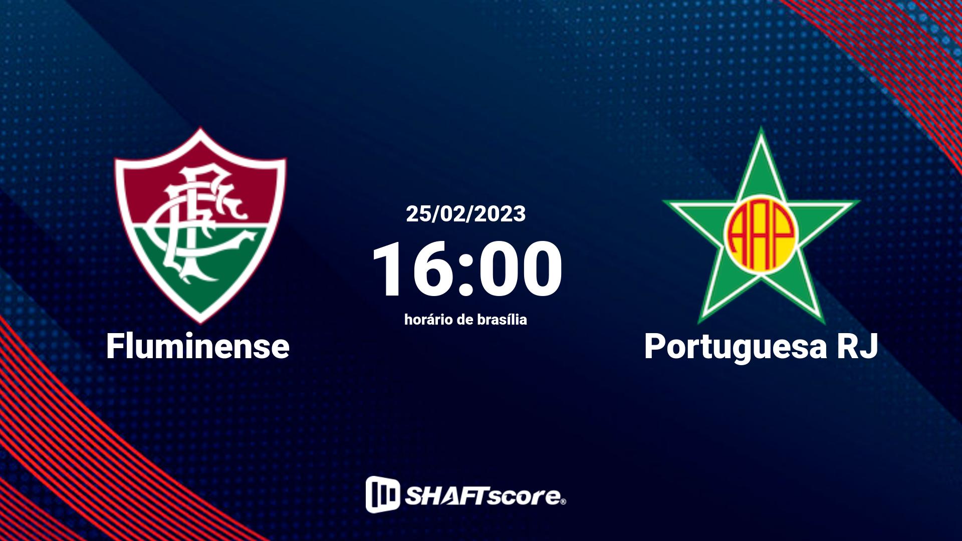 Estatísticas do jogo Fluminense vs Portuguesa RJ 25.02 16:00