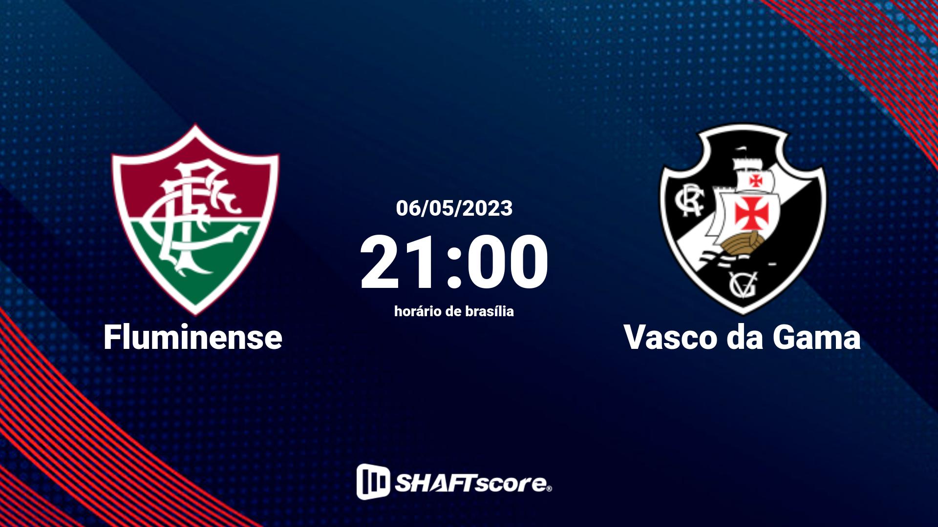 Estatísticas do jogo Fluminense vs Vasco da Gama 06.05 21:00